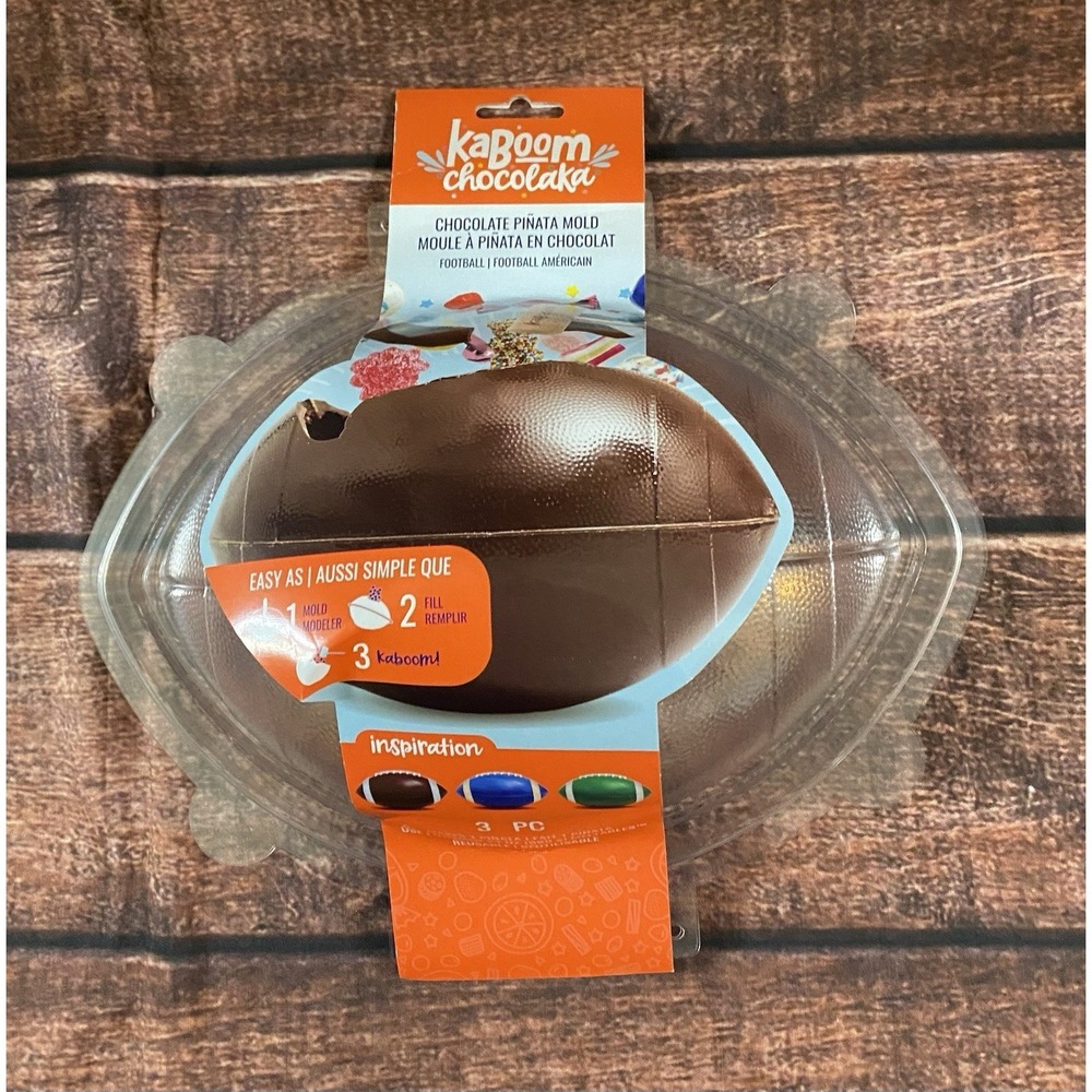 Kaboom Chocolaka Chocolate Piñata Mold (Football) Plastic New